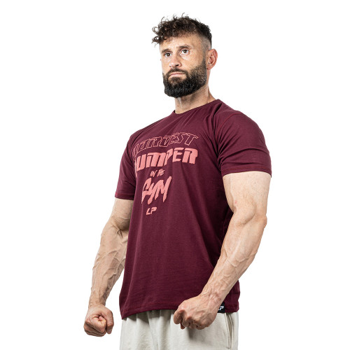 T-Shirt Hardest Pumper in the Gym Single-Jersey - Red T-Shirt Hardest Pumper in the Gym Single-Jersey - Red